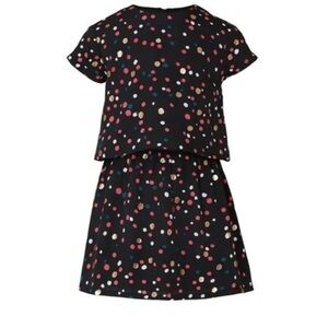DVF x Rockets of Awesome Kids Woven Dress black multicolor size 10 polka dots